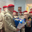 Юнармейцы на марше - Андреапольский район