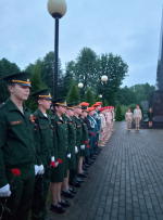 Андреаполь, обелиск Славы павшим землякам. 4 часа утра