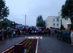 Андреаполь, обелиск Славы павшим землякам. 4 часа утра