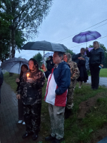 Андреаполь, обелиск Славы павшим землякам. 4 часа утра