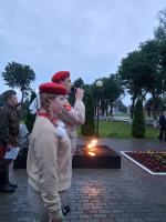 Андреаполь, обелиск Славы павшим землякам. 4 часа утра