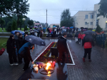 Андреаполь, обелиск Славы павшим землякам. 4 часа утра